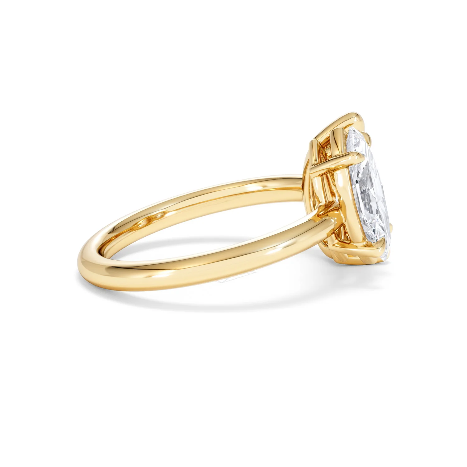 Toi Et Moi 3.00ct Pear and Marquise Cut Lab Diamond Engagement Ring in 18K Yellow Gold - Image 30