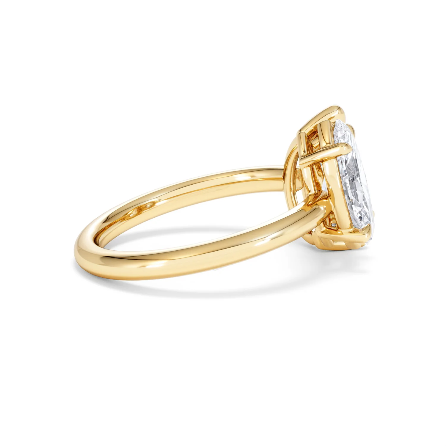 Toi Et Moi 3.00ct Pear and Marquise Cut Lab Diamond Engagement Ring in 18K Yellow Gold - Image 31