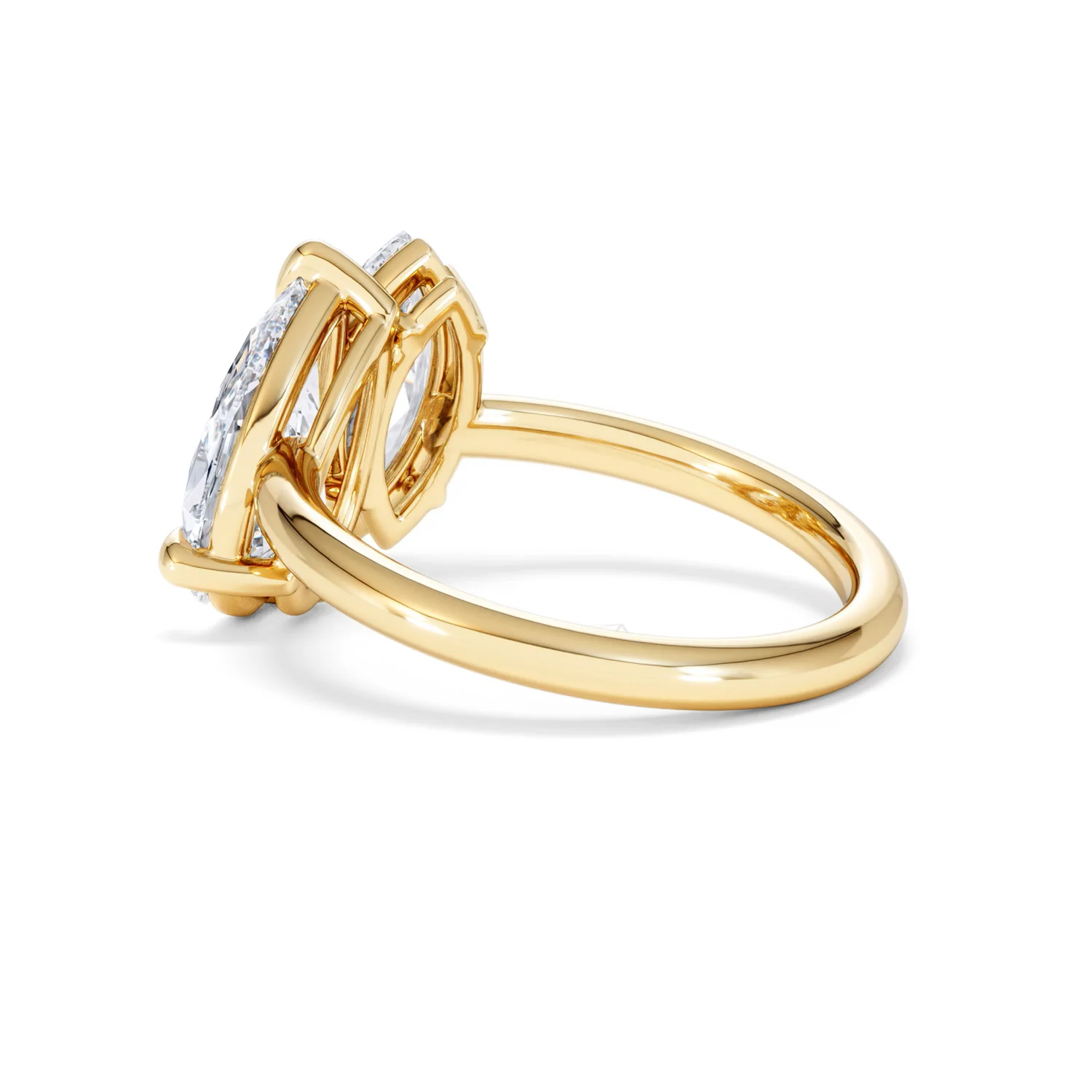 Toi Et Moi 3.00ct Pear and Marquise Cut Lab Diamond Engagement Ring in 18K Yellow Gold - Image 61