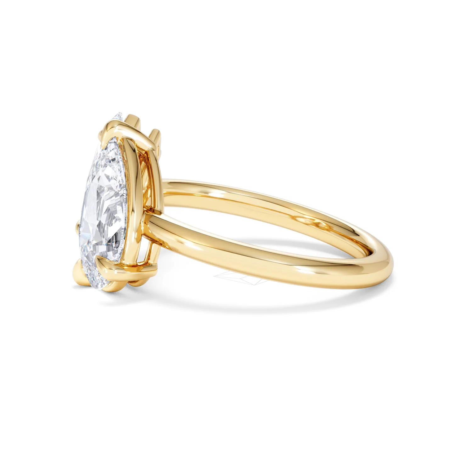 Toi Et Moi 3.00ct Pear and Marquise Cut Lab Diamond Engagement Ring in 18K Yellow Gold - Image 70