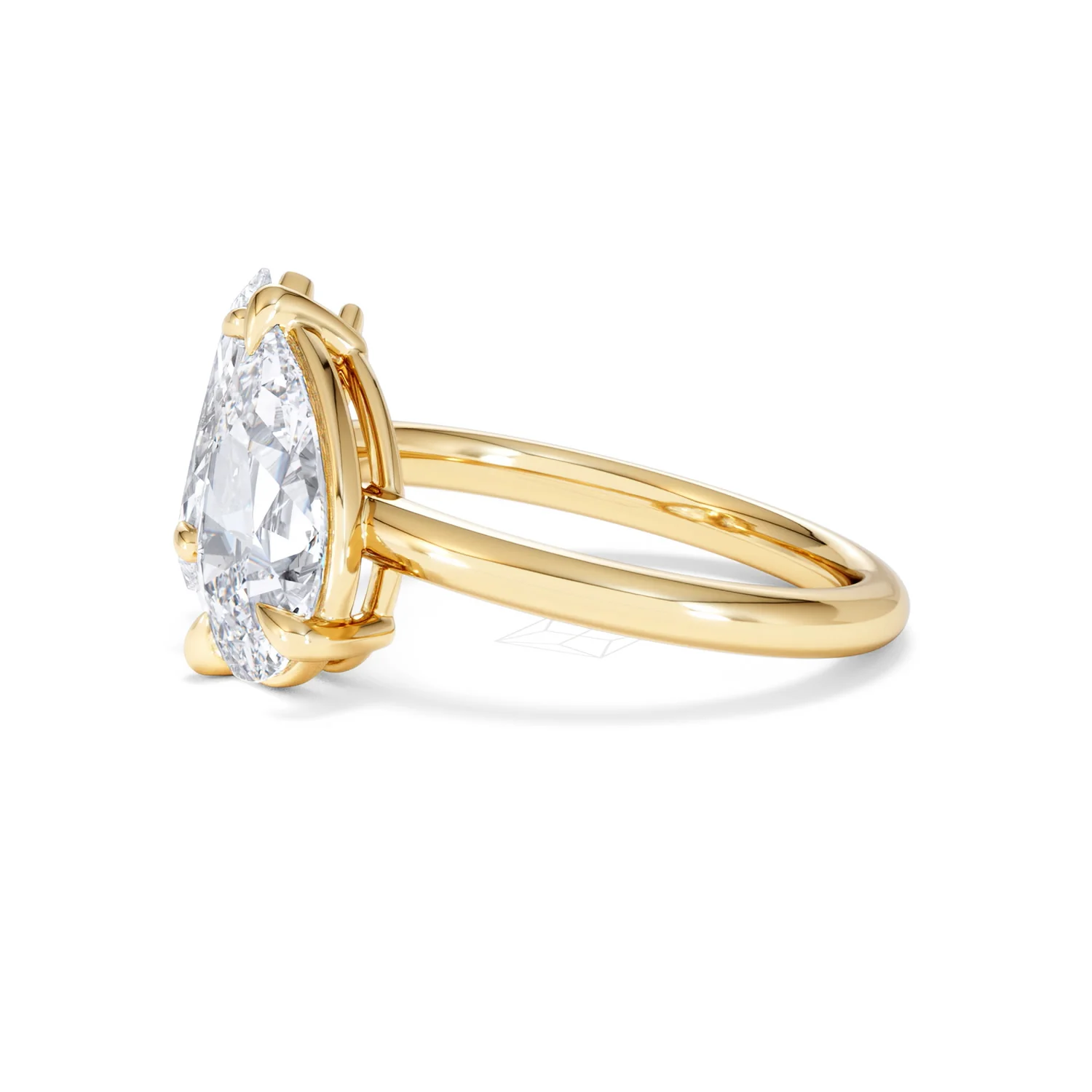 Toi Et Moi 3.00ct Pear and Marquise Cut Lab Diamond Engagement Ring in 18K Yellow Gold - Image 72