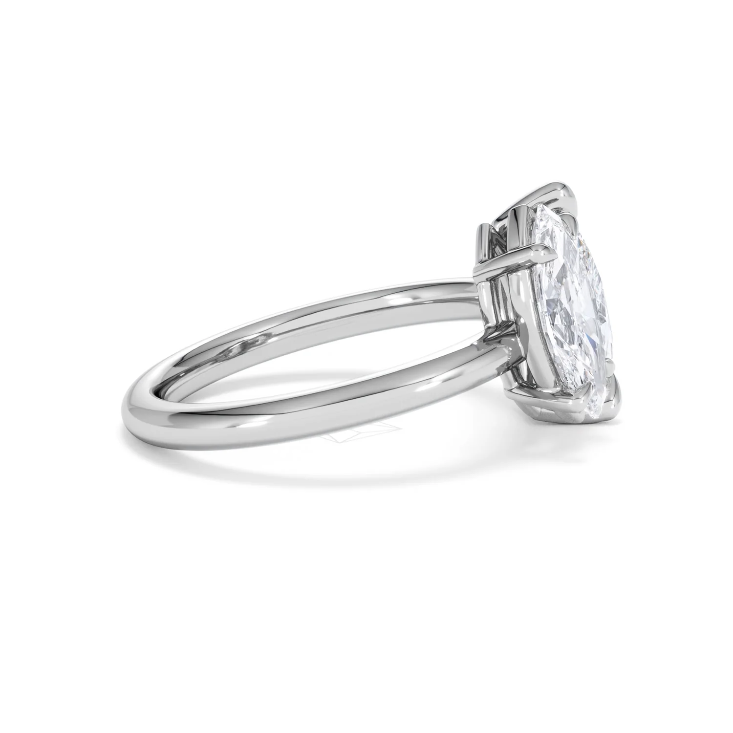 Toi Et Moi 3.00ct Pear and Marquise Cut Lab Diamond Engagement Ring in Platinum - Image 27