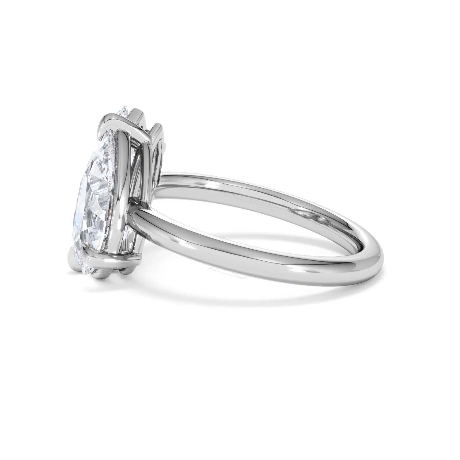 Toi Et Moi 3.00ct Pear and Marquise Cut Lab Diamond Engagement Ring in Platinum - Image 67