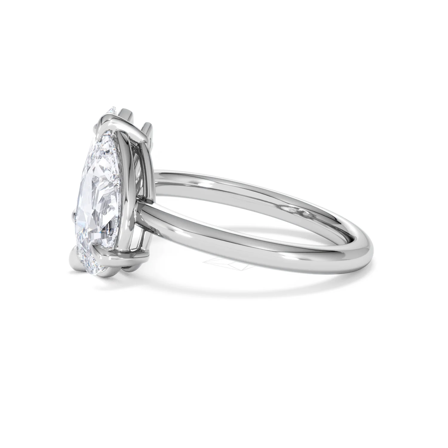 Toi Et Moi 3.00ct Pear and Marquise Cut Lab Diamond Engagement Ring in Platinum - Image 69