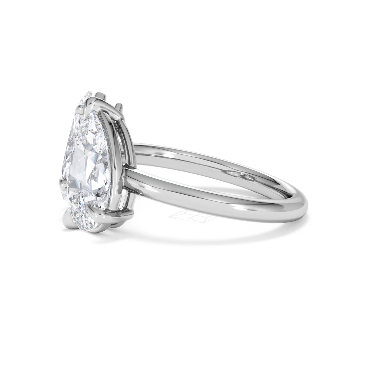 Toi Et Moi 3.00ct Pear and Marquise Cut Lab Diamond Engagement Ring in Platinum - Image 71