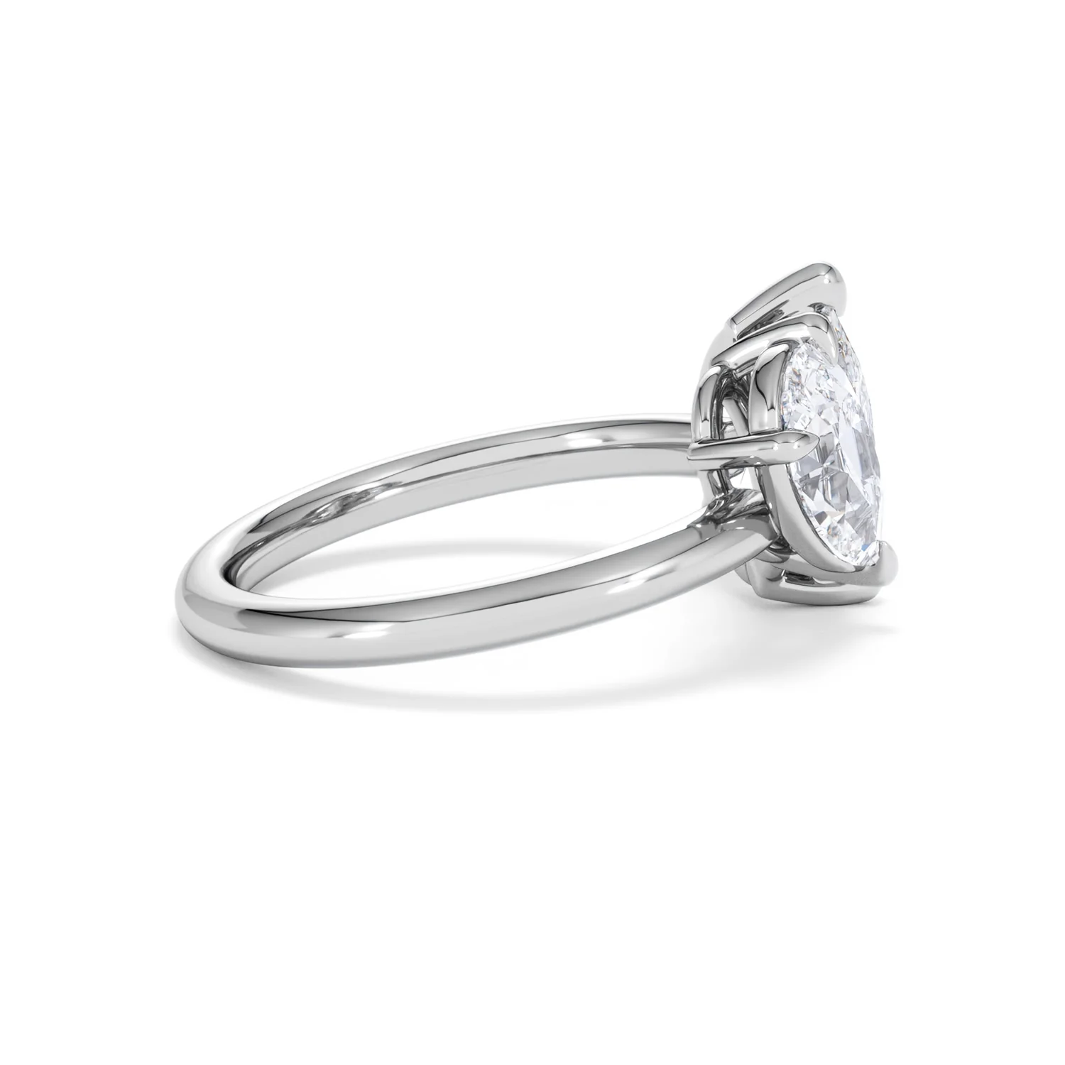 Toi Et Moi 3.00ct Pear Cut Lab Diamond Engagement Ring in Platinum - Image 29