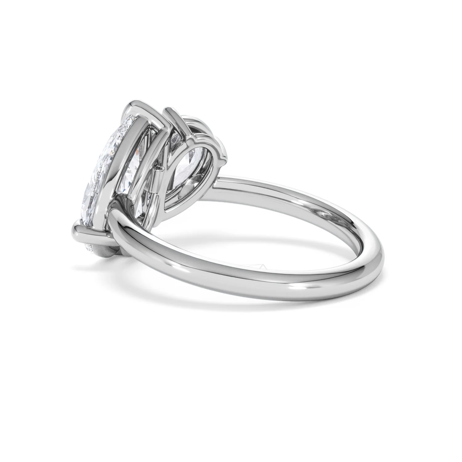 Toi Et Moi 3.00ct Pear Cut Lab Diamond Engagement Ring in Platinum - Image 60