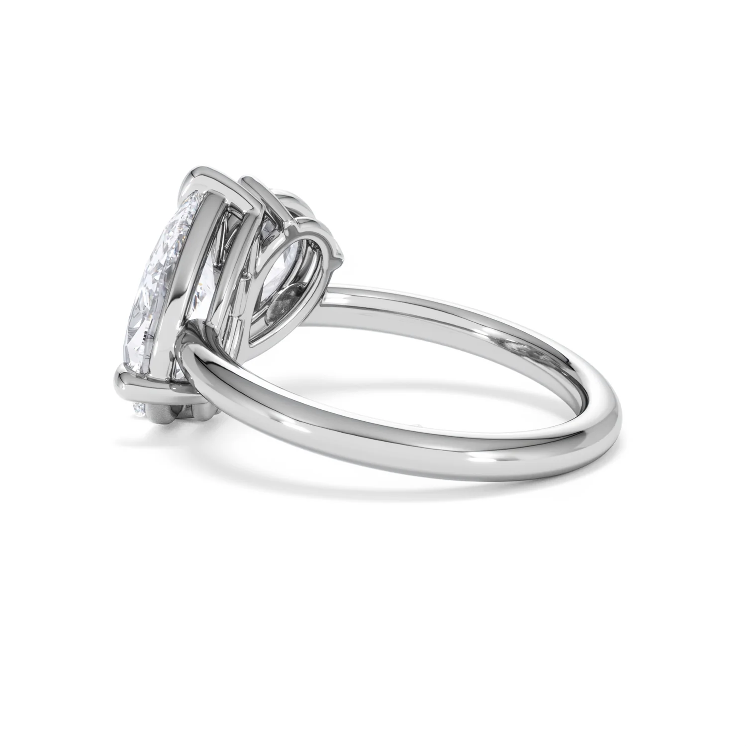 Toi Et Moi 3.00ct Pear Cut Lab Diamond Engagement Ring in Platinum - Image 62