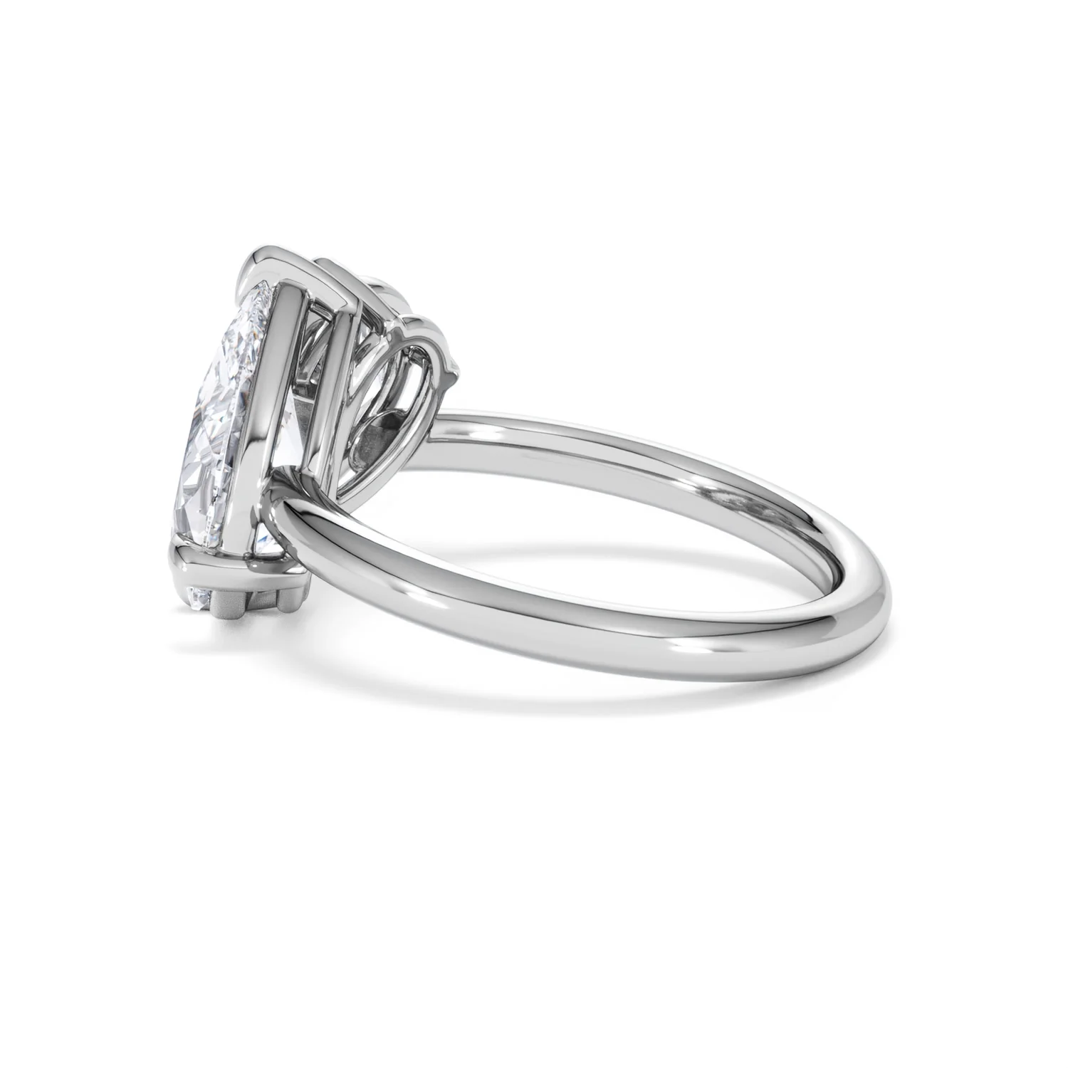 Toi Et Moi 3.00ct Pear Cut Lab Diamond Engagement Ring in Platinum - Image 64