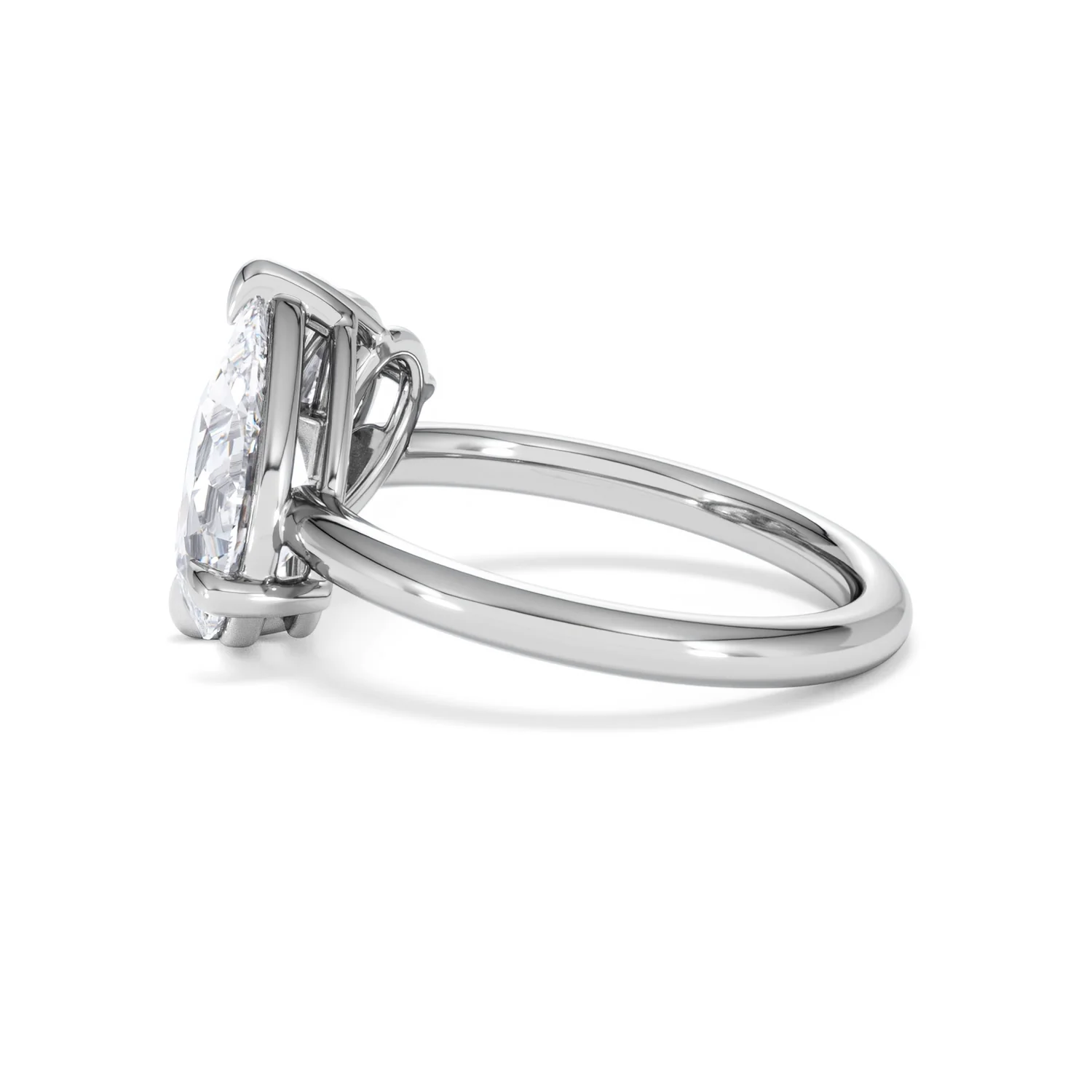 Toi Et Moi 3.00ct Pear Cut Lab Diamond Engagement Ring in Platinum - Image 66