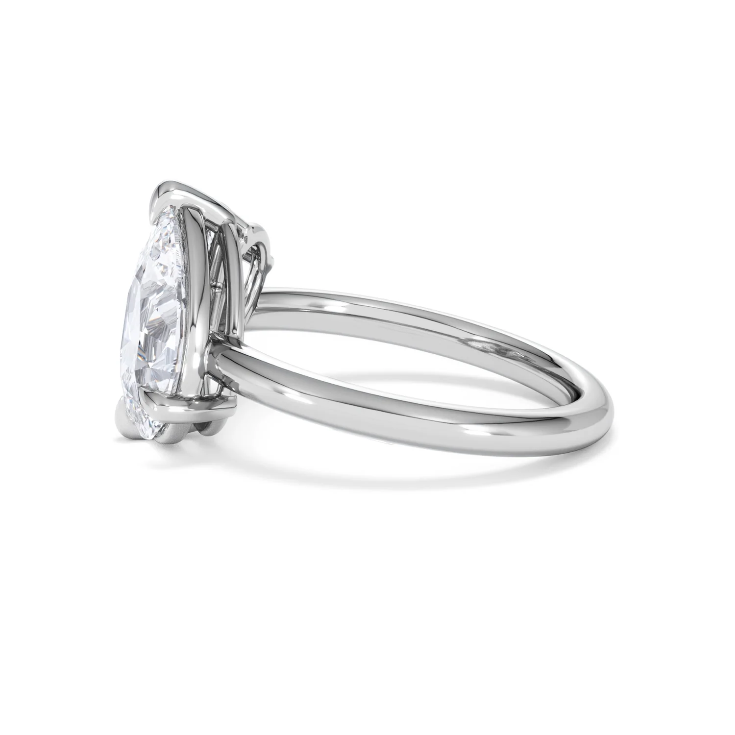 Toi Et Moi 3.00ct Pear Cut Lab Diamond Engagement Ring in Platinum - Image 68
