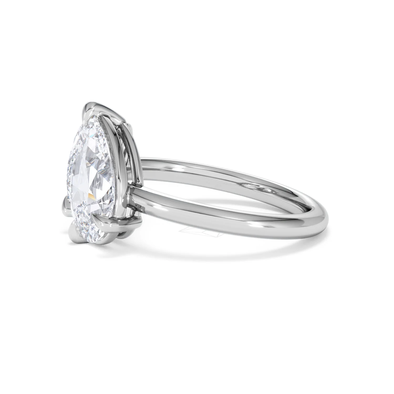 Toi Et Moi 3.00ct Pear Cut Lab Diamond Engagement Ring in Platinum - Image 71