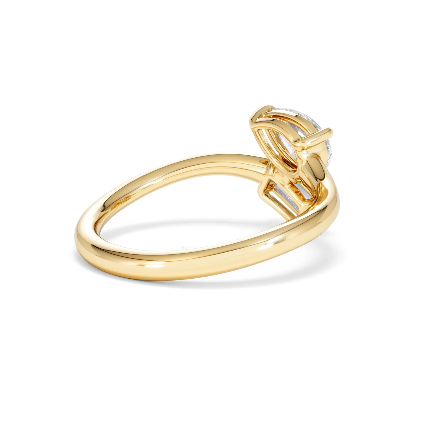 Toi et Moi Emerald and Pear Cut Lab Diamond Ring 1.00ct F/VS in 9K Gold - Image 39