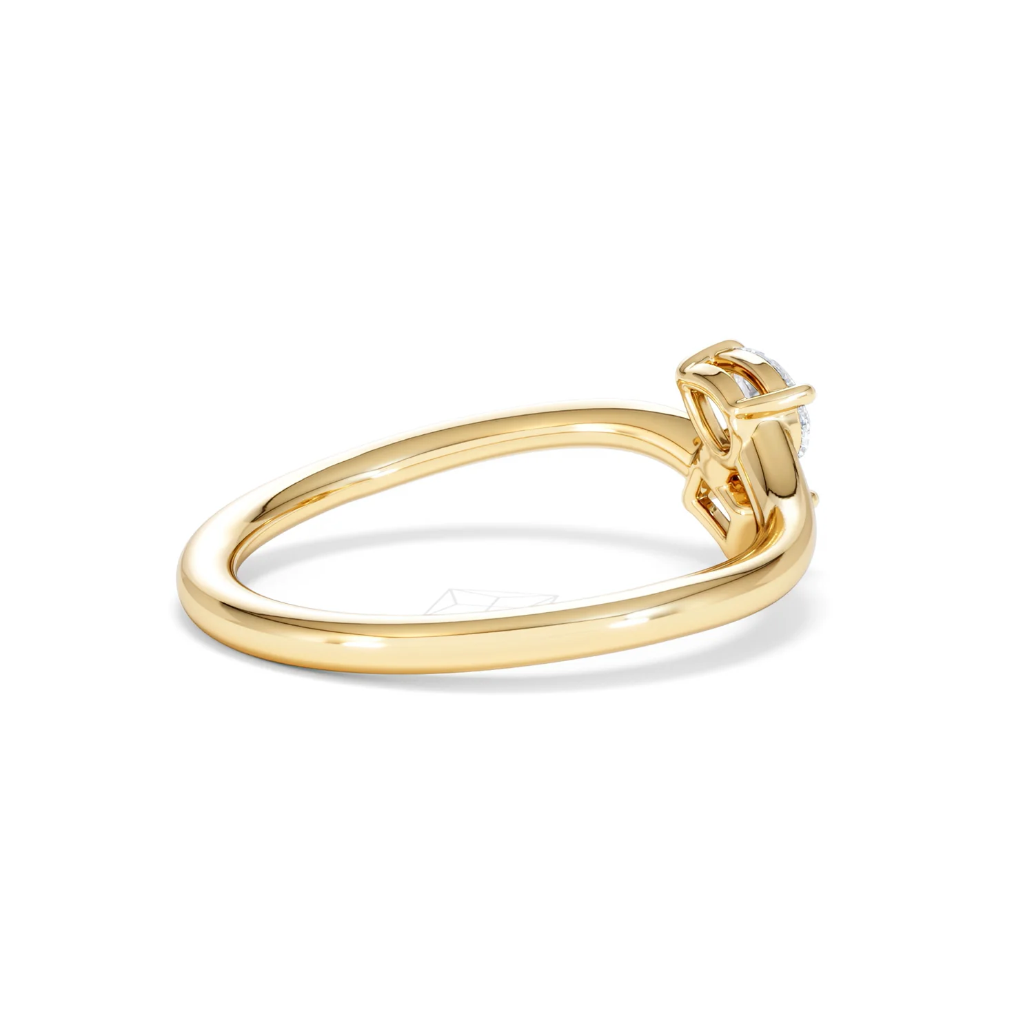 Toi et Moi Emerald and Pear Cut Lab Diamond Ring 30ct F/VS in 18K Gold Vermeil - Image 36
