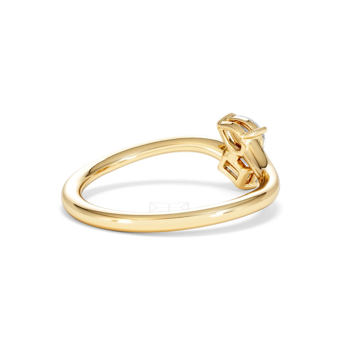 Toi et Moi Emerald and Pear Cut Lab Diamond Ring 30ct F/VS in 18K Gold Vermeil - Image 39