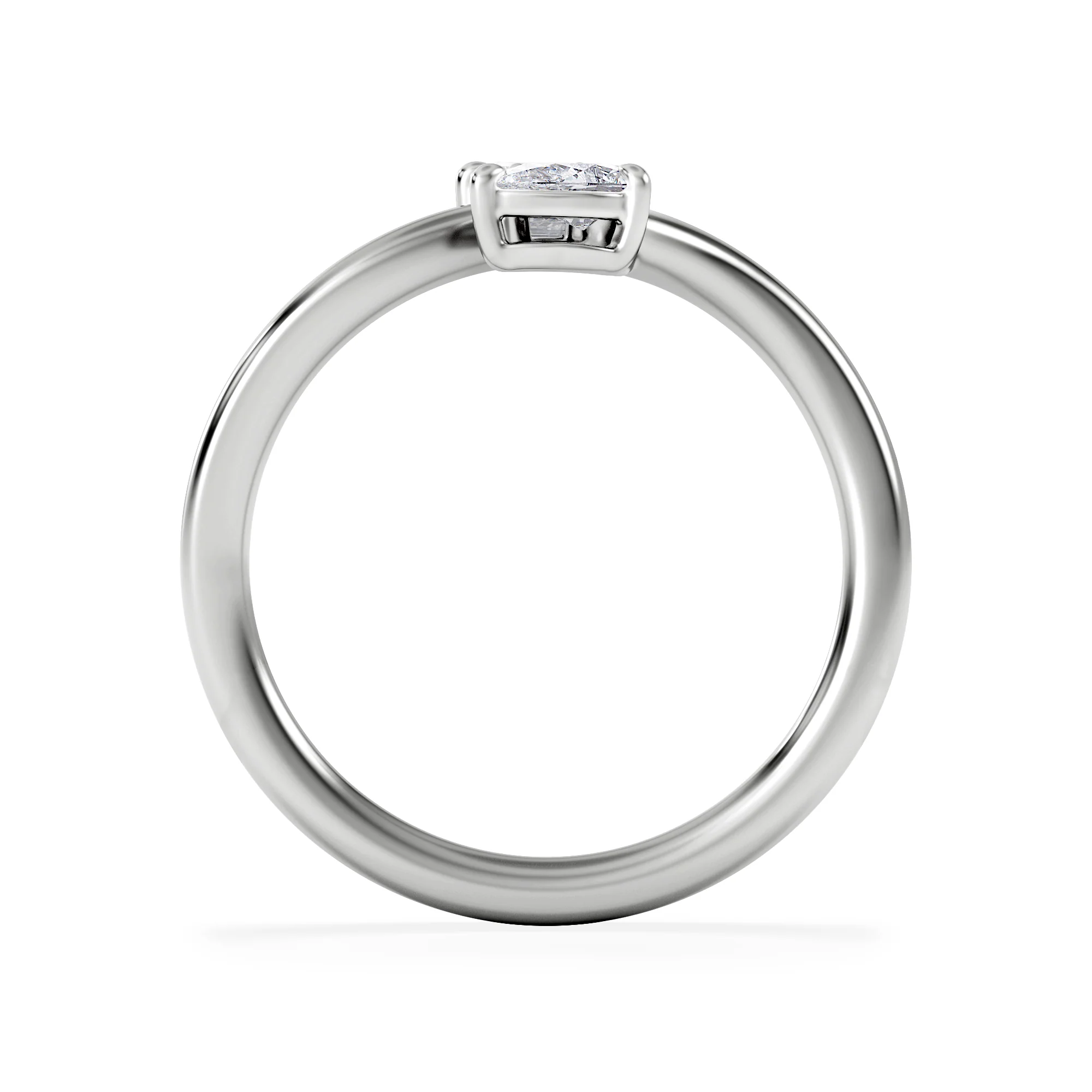 Toi et Moi Emerald and Pear Cut Lab Diamond Ring 30ct F/VS in 925 Silver - Image 3
