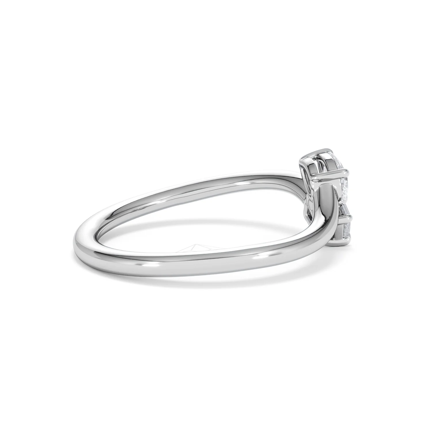Toi et Moi Emerald and Pear Cut Lab Diamond Ring 30ct F/VS in 925 Silver - Image 33
