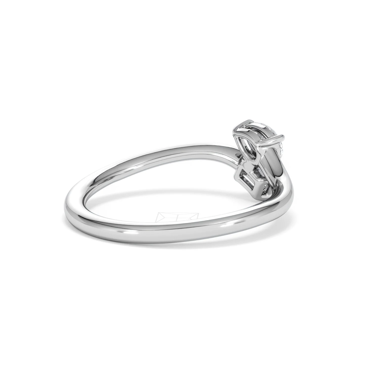 Toi et Moi Emerald and Pear Cut Lab Diamond Ring 30ct F/VS in 925 Silver - Image 39