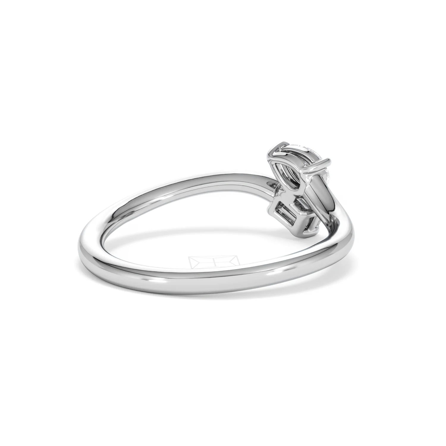 Toi et Moi Emerald and Pear Cut Lab Diamond Ring 30ct F/VS in 925 Silver - Image 41