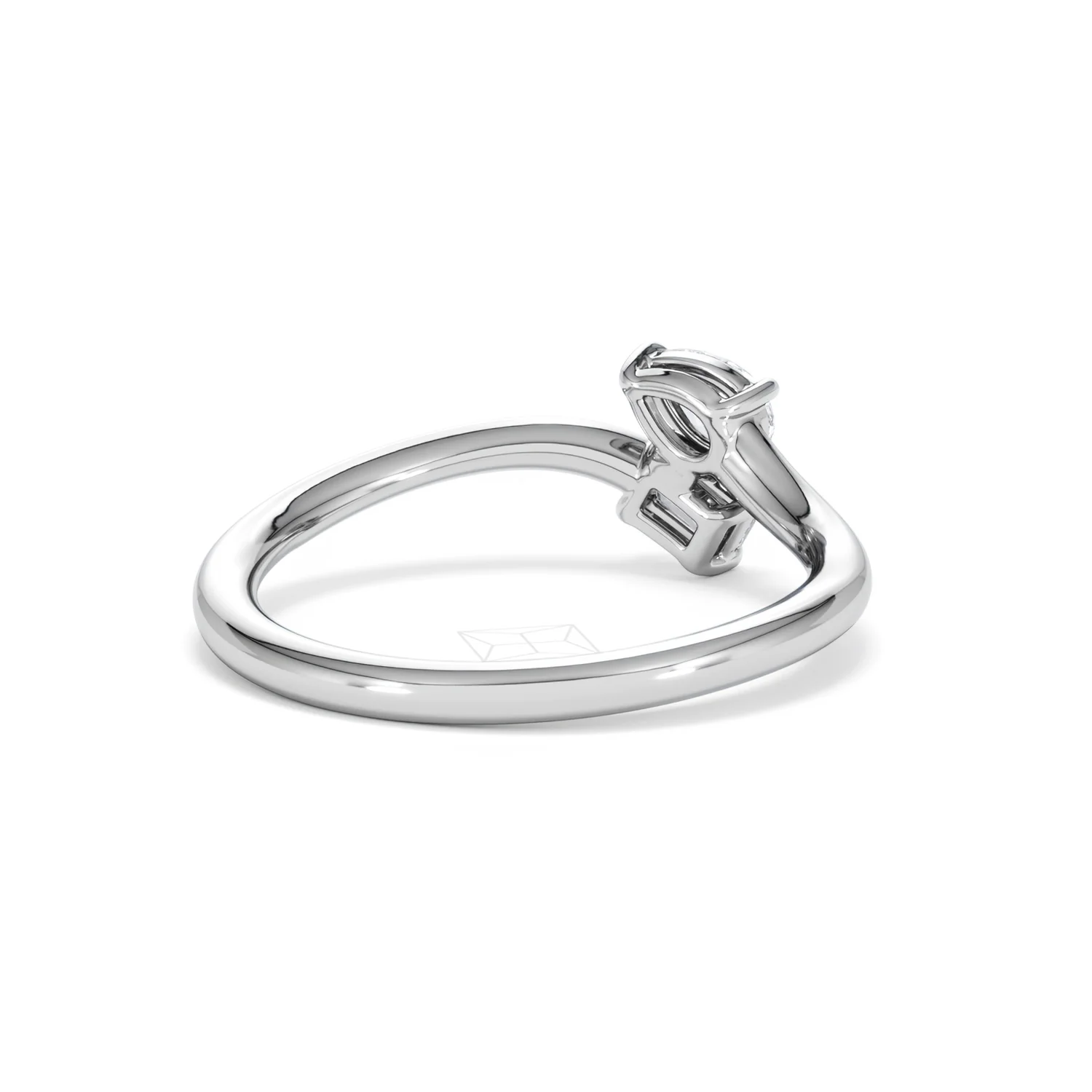 Toi et Moi Emerald and Pear Cut Lab Diamond Ring 30ct F/VS in 925 Silver - Image 43