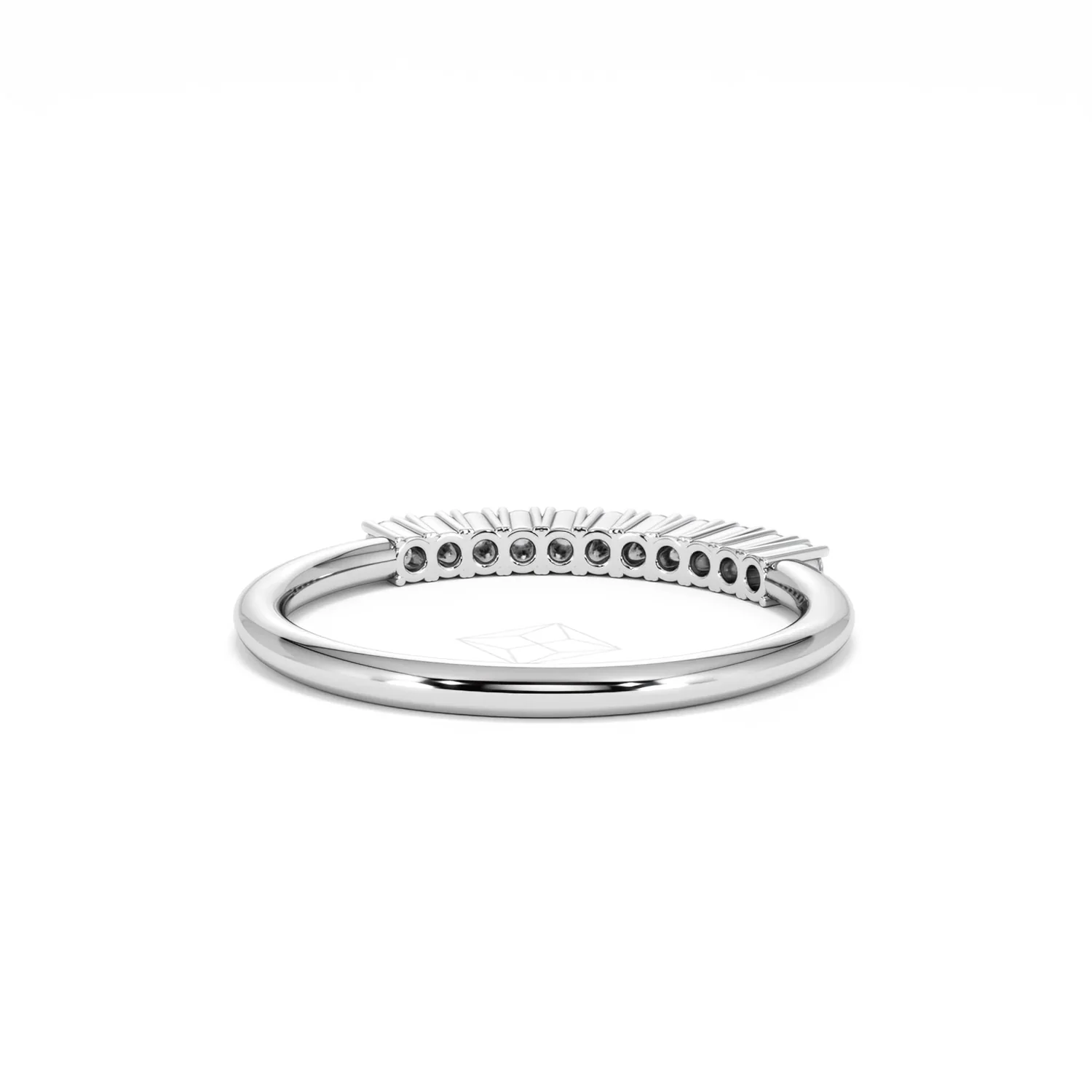 Twilight Lab Diamond 0.15ct H/SI Half Eternity Ring in 925 Silver - Image 46