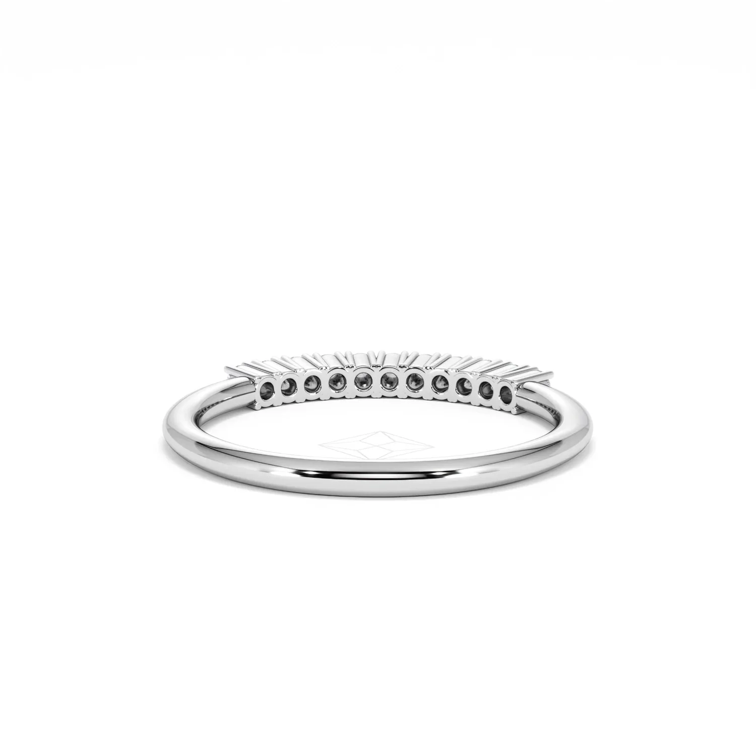 Twilight Lab Diamond 0.15ct H/SI Half Eternity Ring in 925 Silver - Image 48