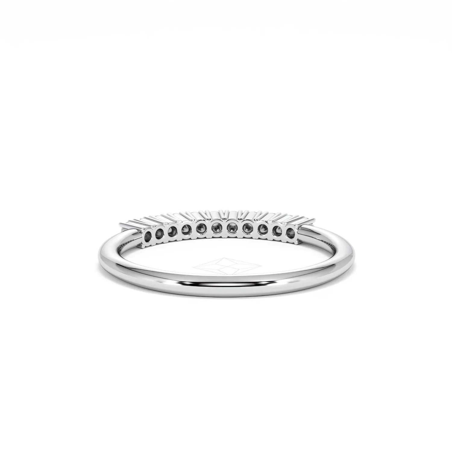 Twilight Lab Diamond 0.15ct H/SI Half Eternity Ring in 925 Silver - Image 50