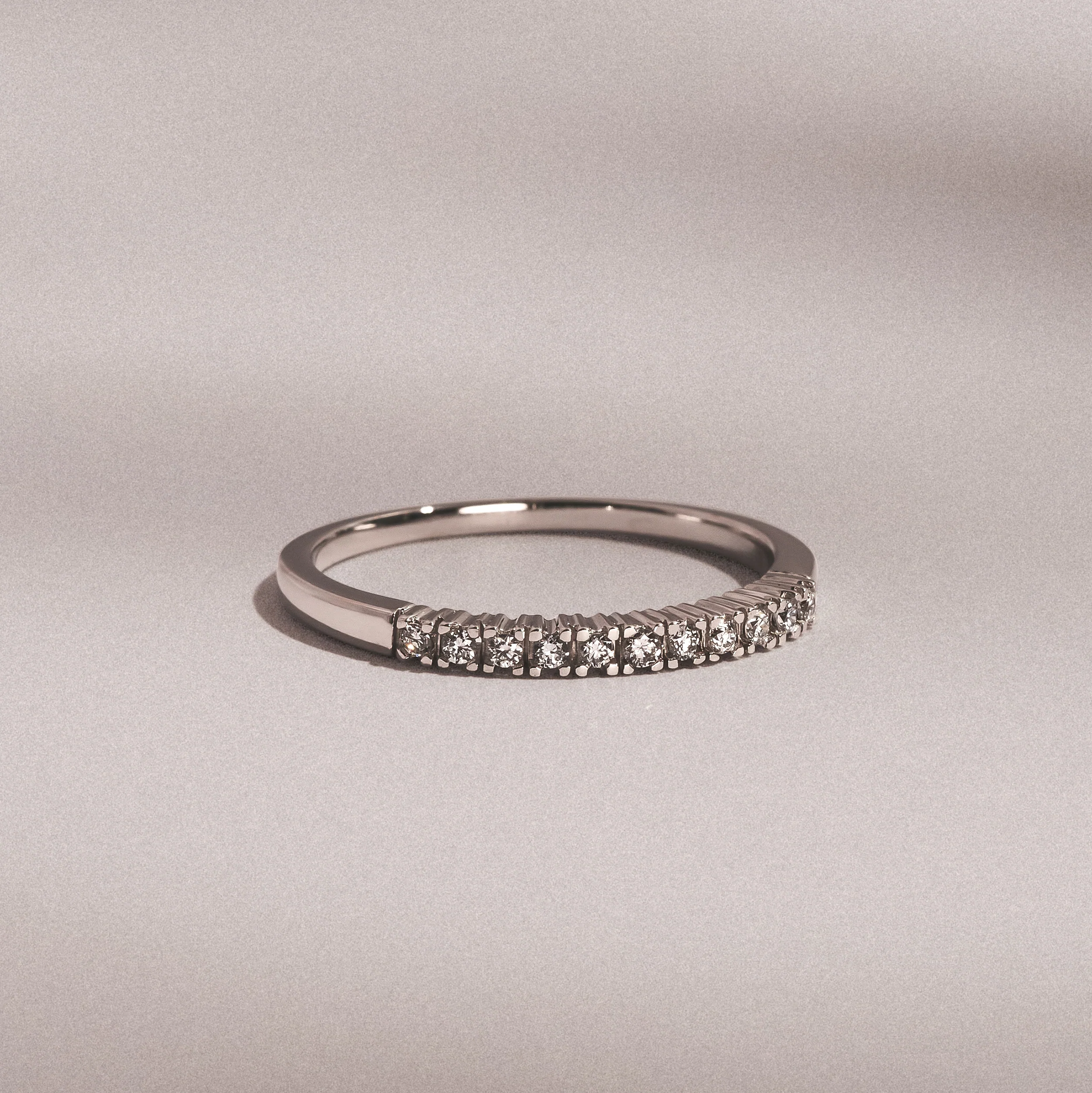 Twilight Lab Diamond 0.15ct H/SI Half Eternity Ring in 925 Silver - Image 6