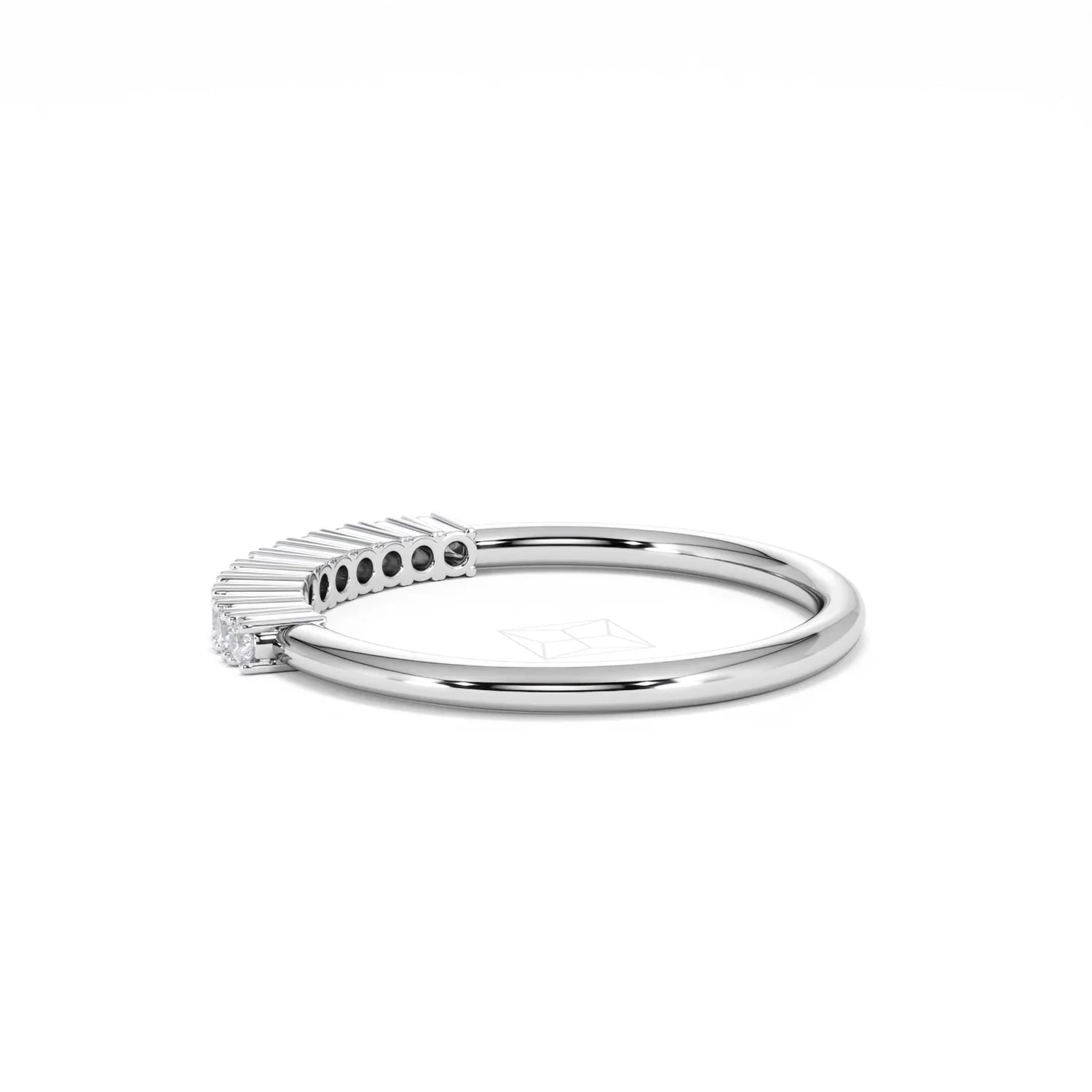 Twilight Lab Diamond 0.15ct H/SI Half Eternity Ring in 925 Silver - Image 64