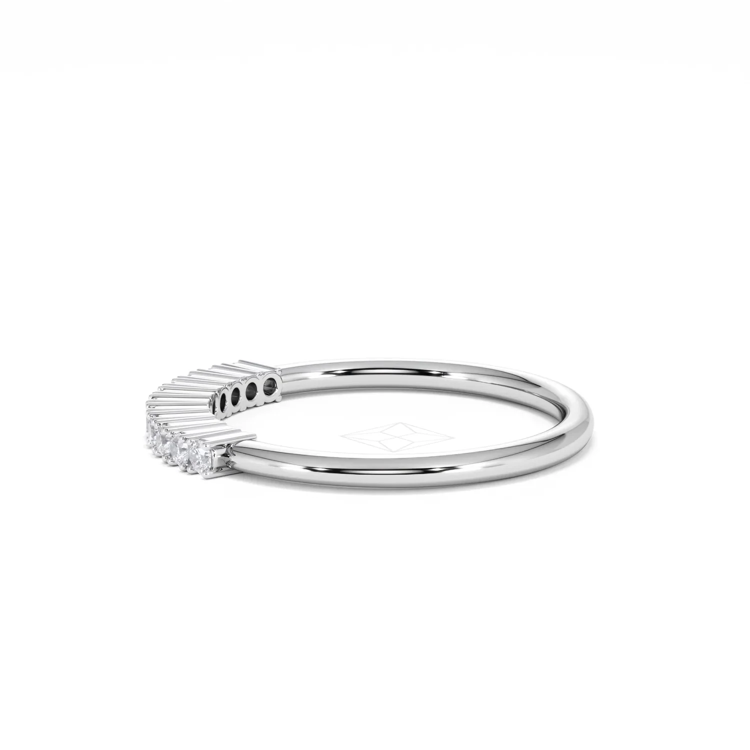Twilight Lab Diamond 0.15ct H/SI Half Eternity Ring in 925 Silver - Image 68