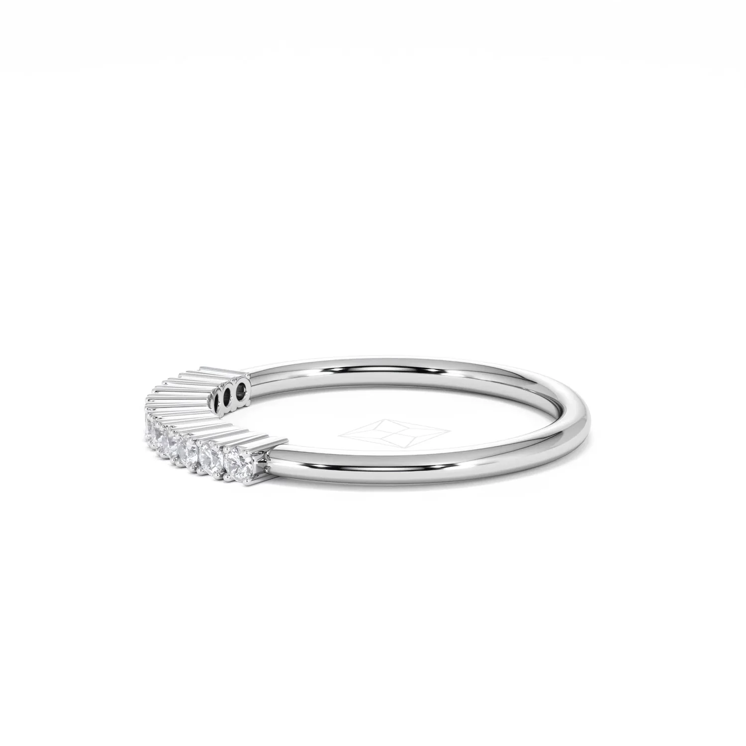 Twilight Lab Diamond 0.15ct H/SI Half Eternity Ring in 925 Silver - Image 71