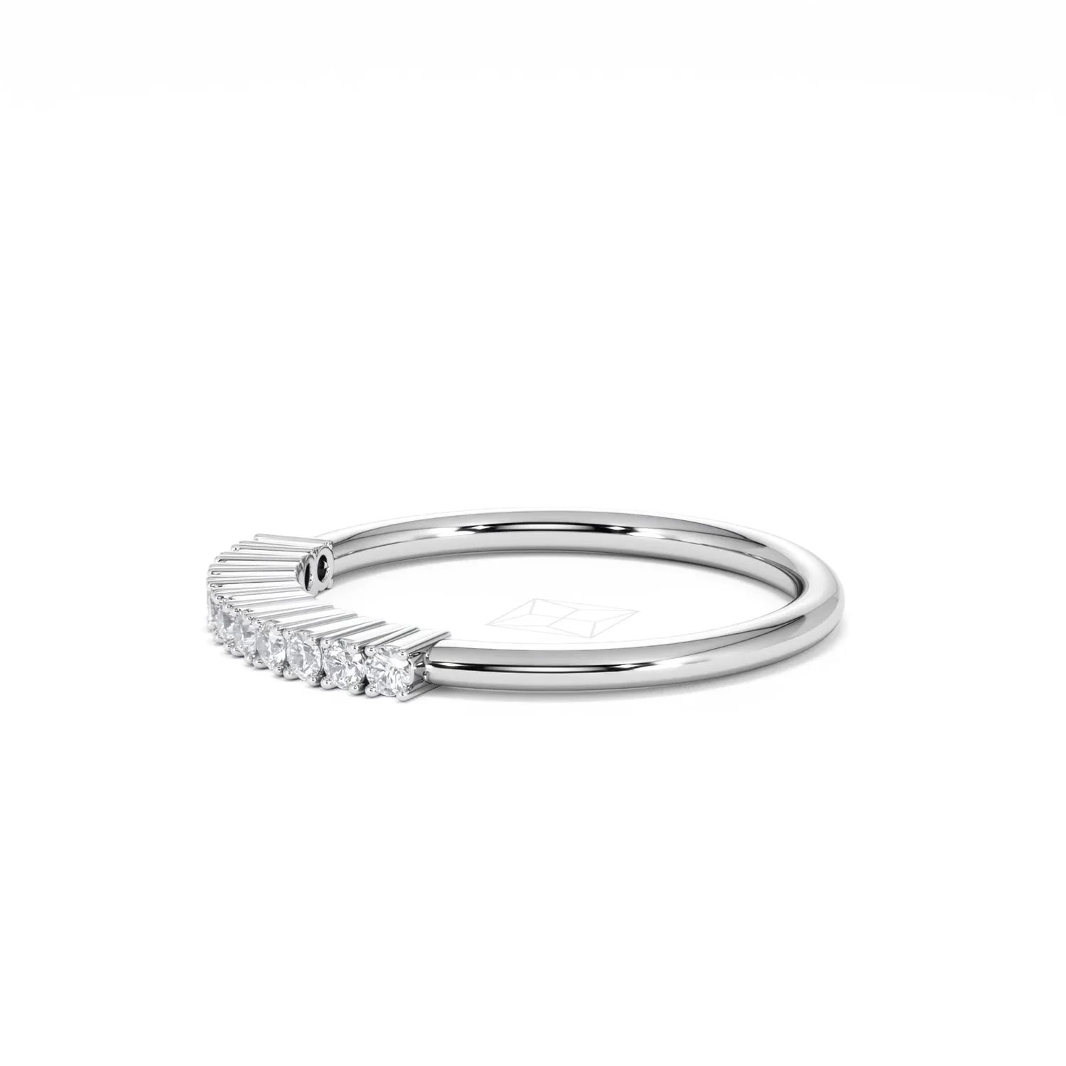 Twilight Lab Diamond 0.15ct H/SI Half Eternity Ring in 925 Silver - Image 73