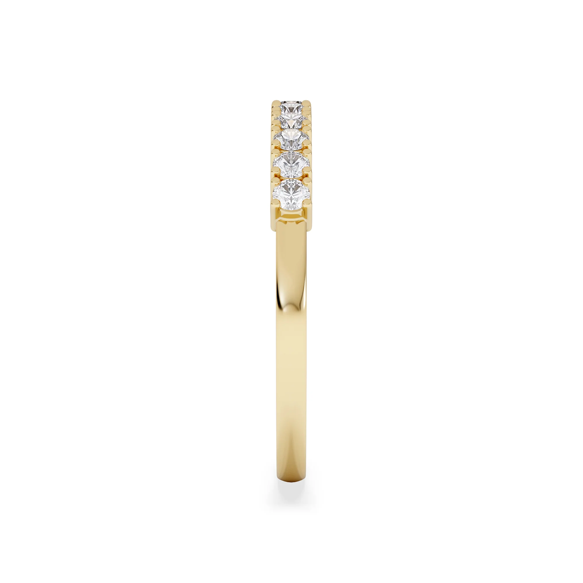 Twilight Lab Diamond 0.30ct H/SI Half Eternity Ring in 18K Gold Vermeil - Image 5