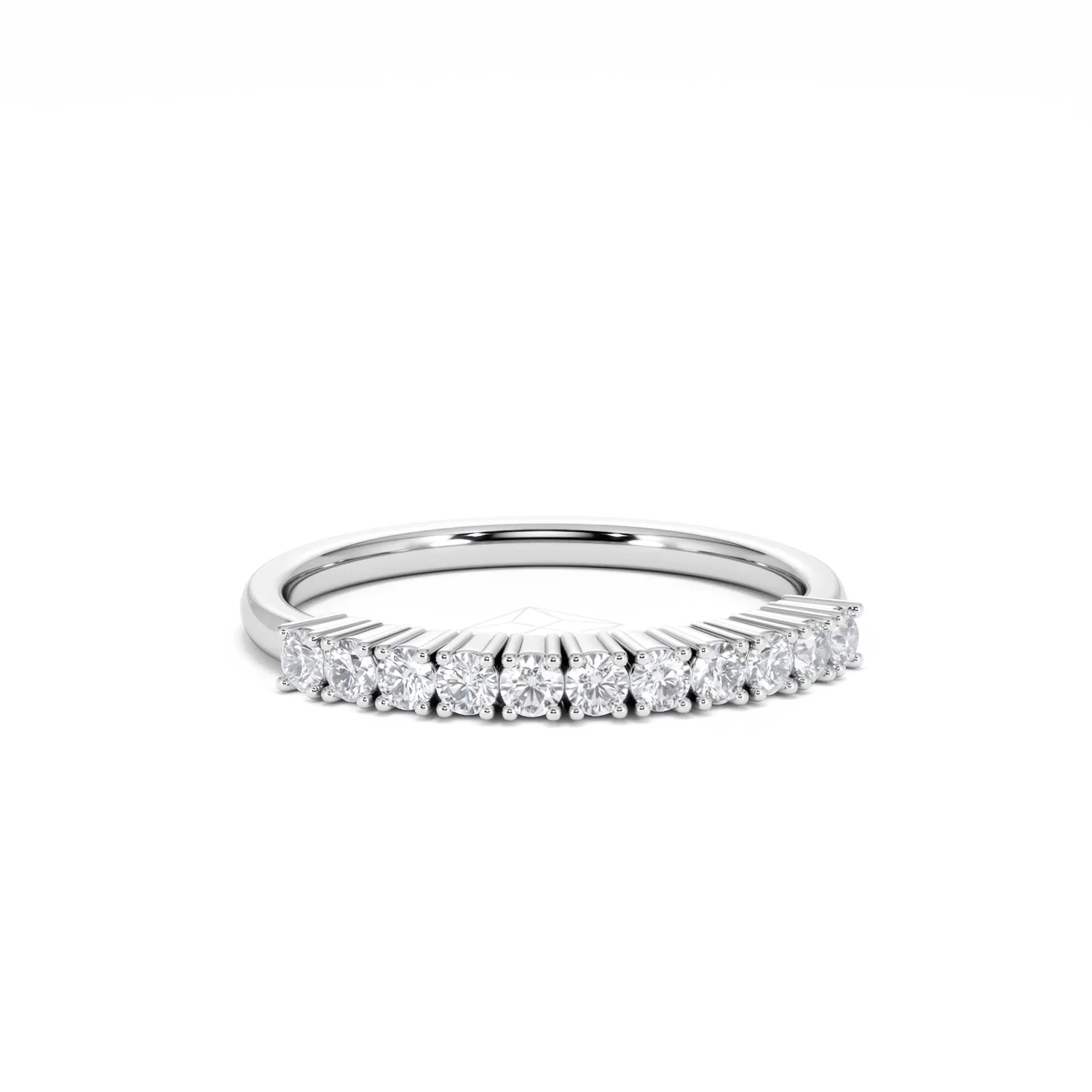 Twilight Lab Diamond 0.30ct H/SI Half Eternity Ring in 925 Silver - Image 10