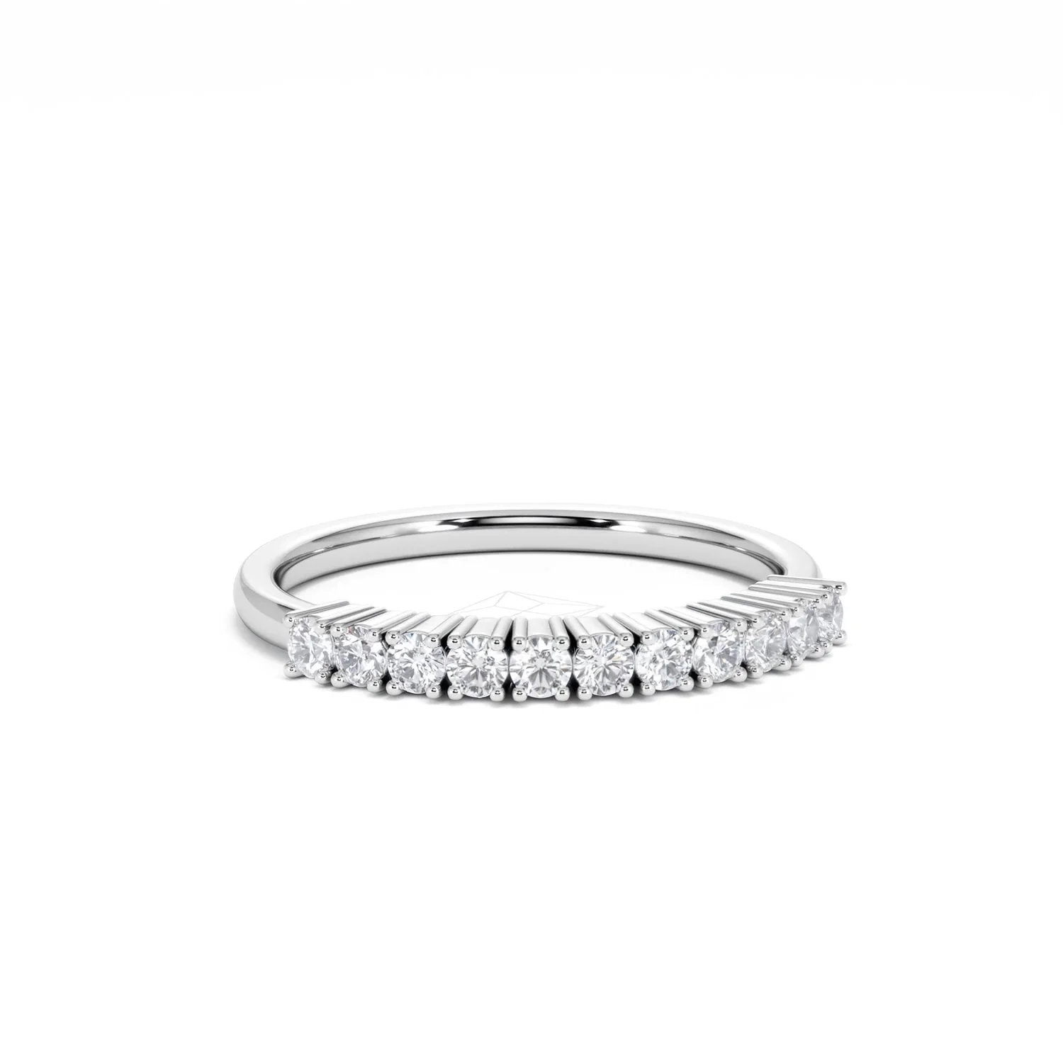 Twilight Lab Diamond 0.30ct H/SI Half Eternity Ring in 925 Silver - Image 11