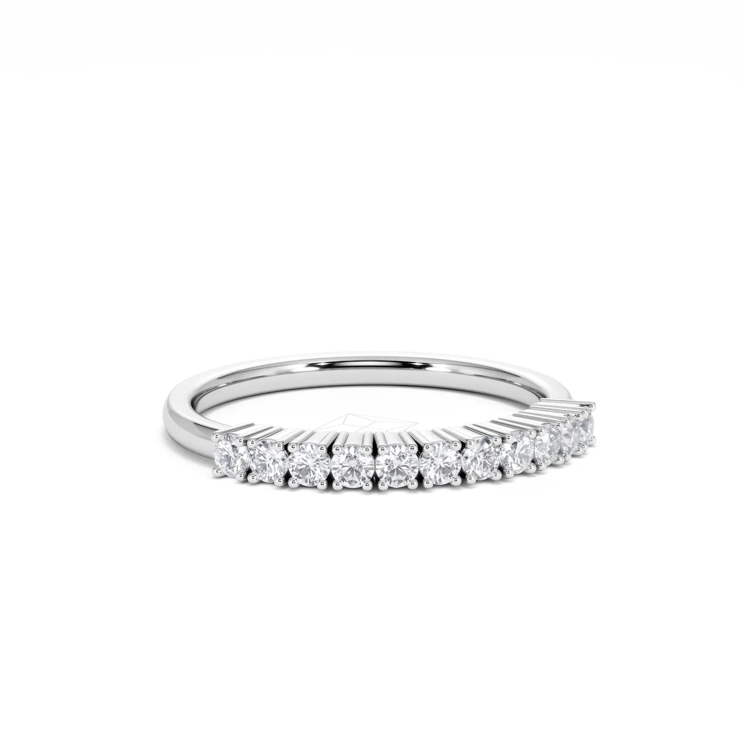 Twilight Lab Diamond 0.30ct H/SI Half Eternity Ring in 925 Silver - Image 12