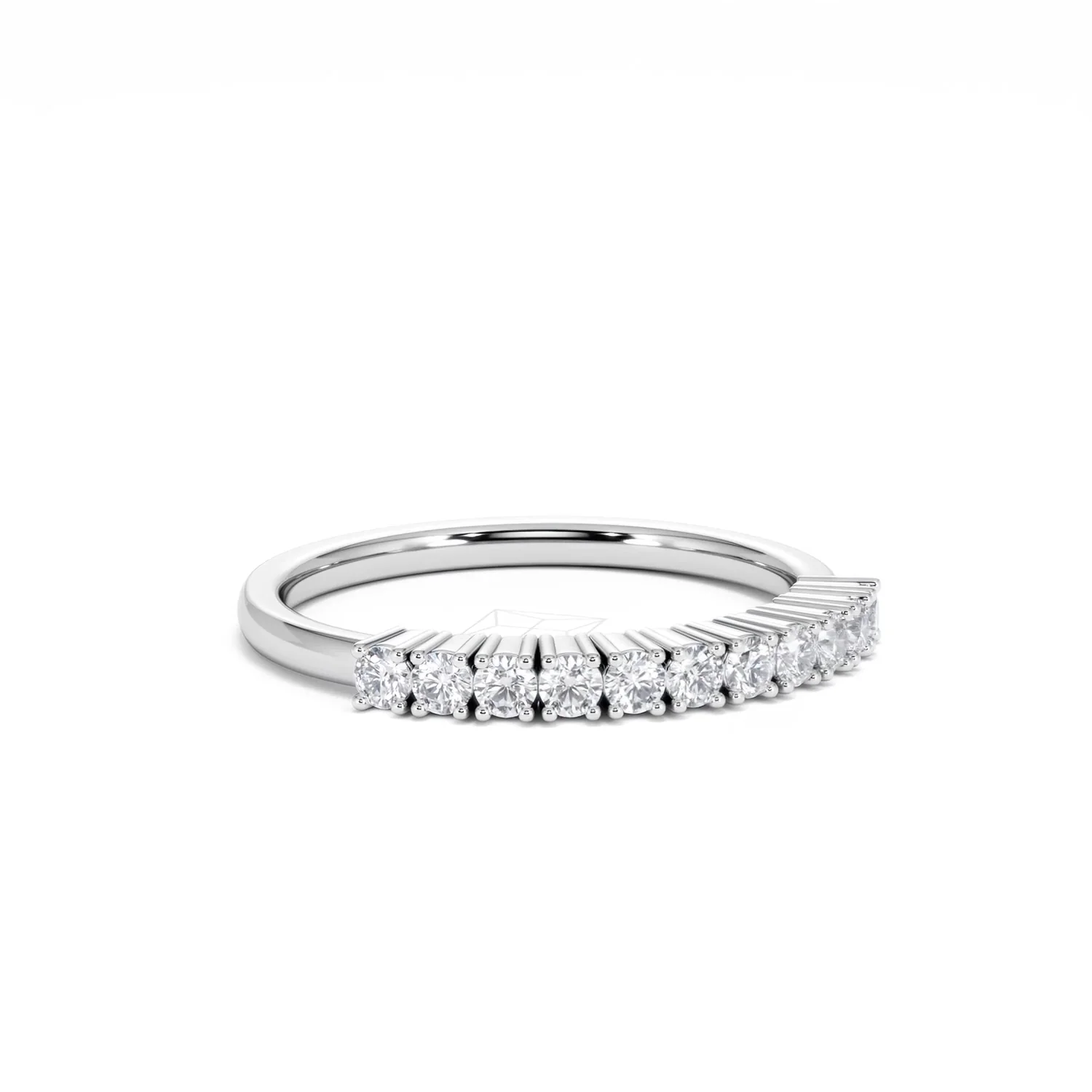 Twilight Lab Diamond 0.30ct H/SI Half Eternity Ring in 925 Silver - Image 14
