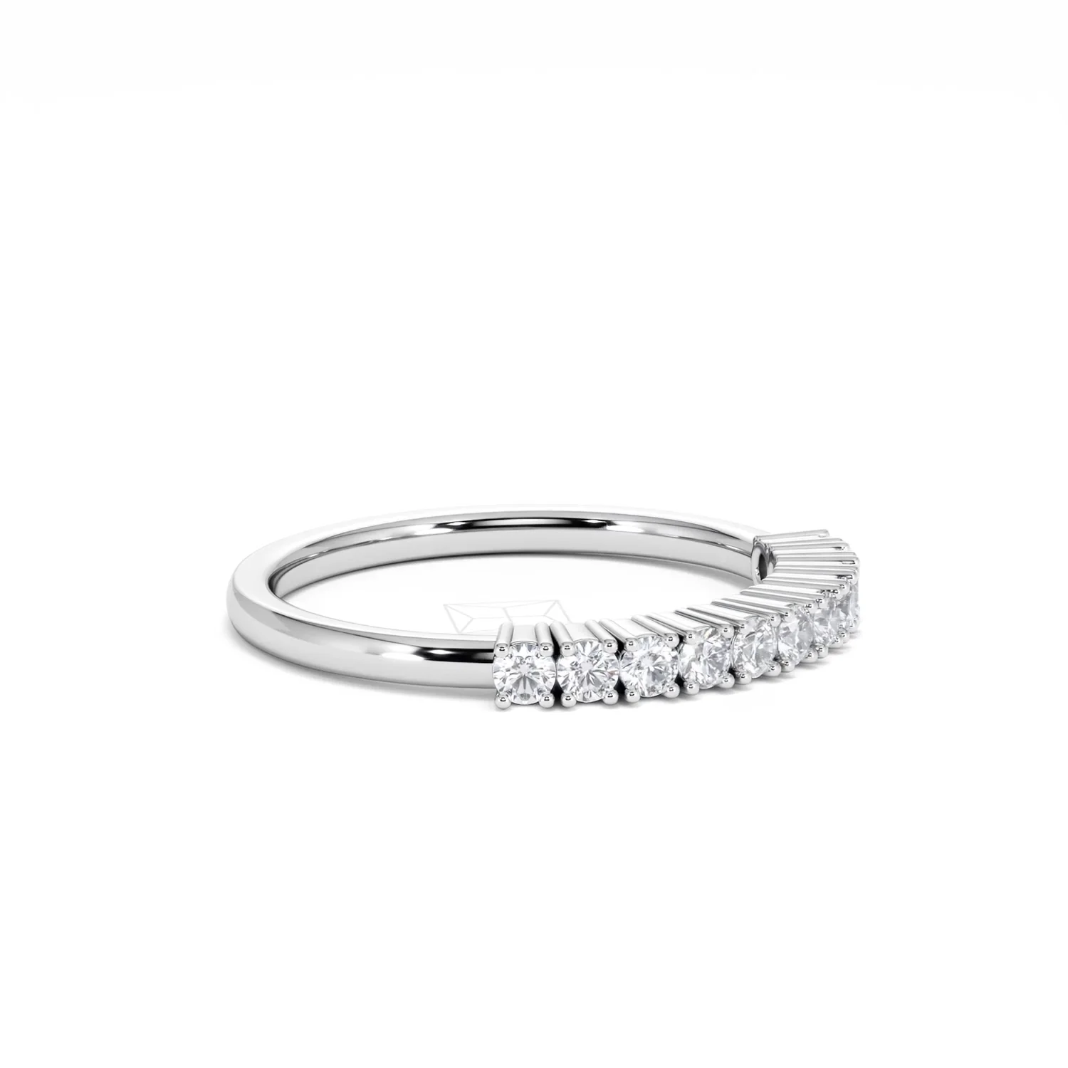 Twilight Lab Diamond 0.30ct H/SI Half Eternity Ring in 925 Silver - Image 20