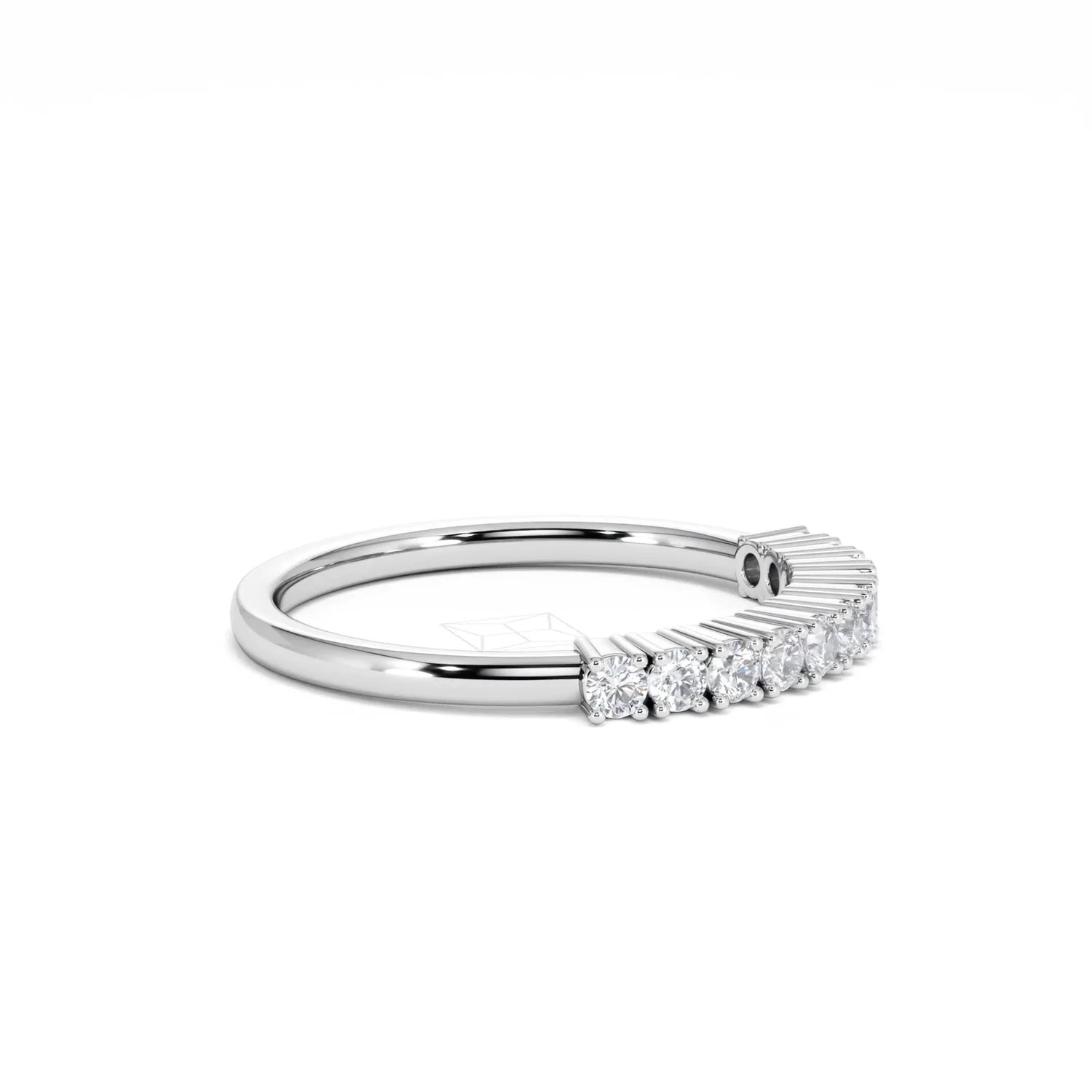 Twilight Lab Diamond 0.30ct H/SI Half Eternity Ring in 925 Silver - Image 23