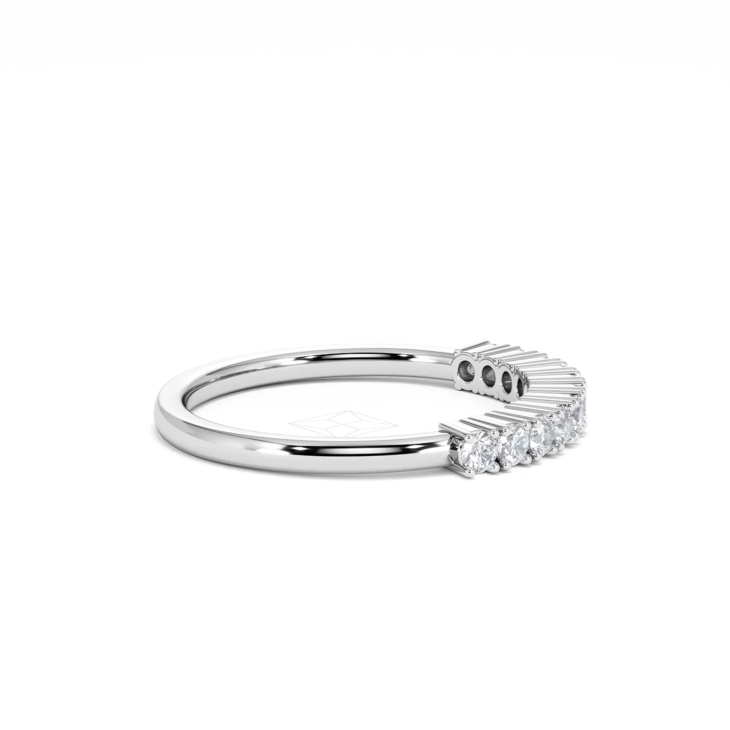 Twilight Lab Diamond 0.30ct H/SI Half Eternity Ring in 925 Silver - Image 27