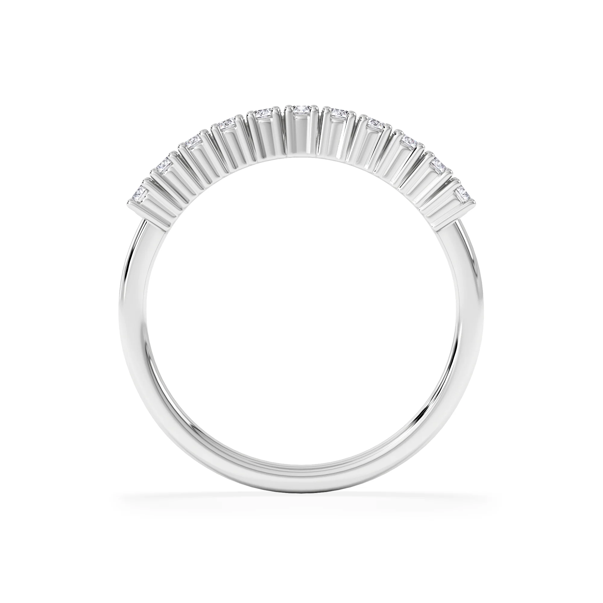 Twilight Lab Diamond 0.30ct H/SI Half Eternity Ring in 925 Silver - Image 3