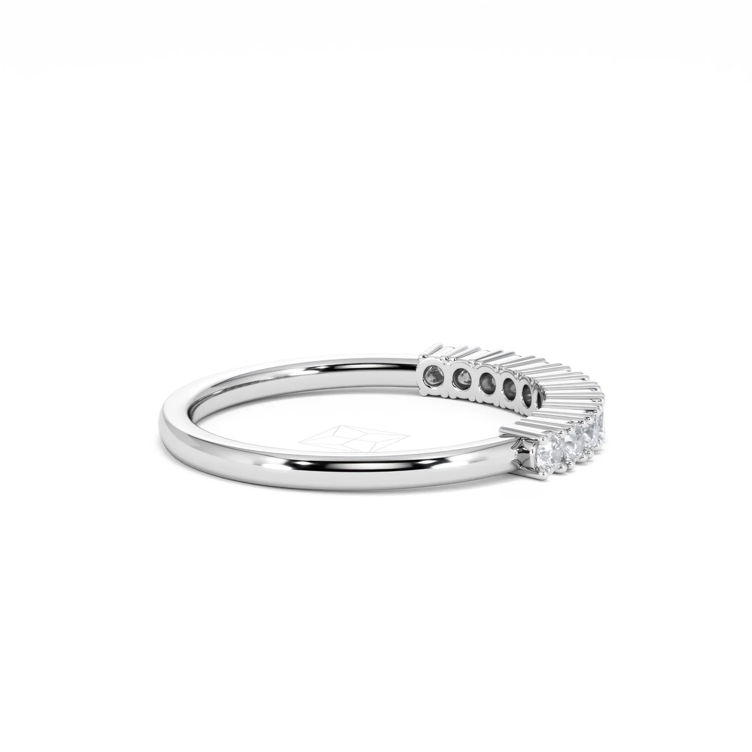 Twilight Lab Diamond 0.30ct H/SI Half Eternity Ring in 925 Silver - Image 31