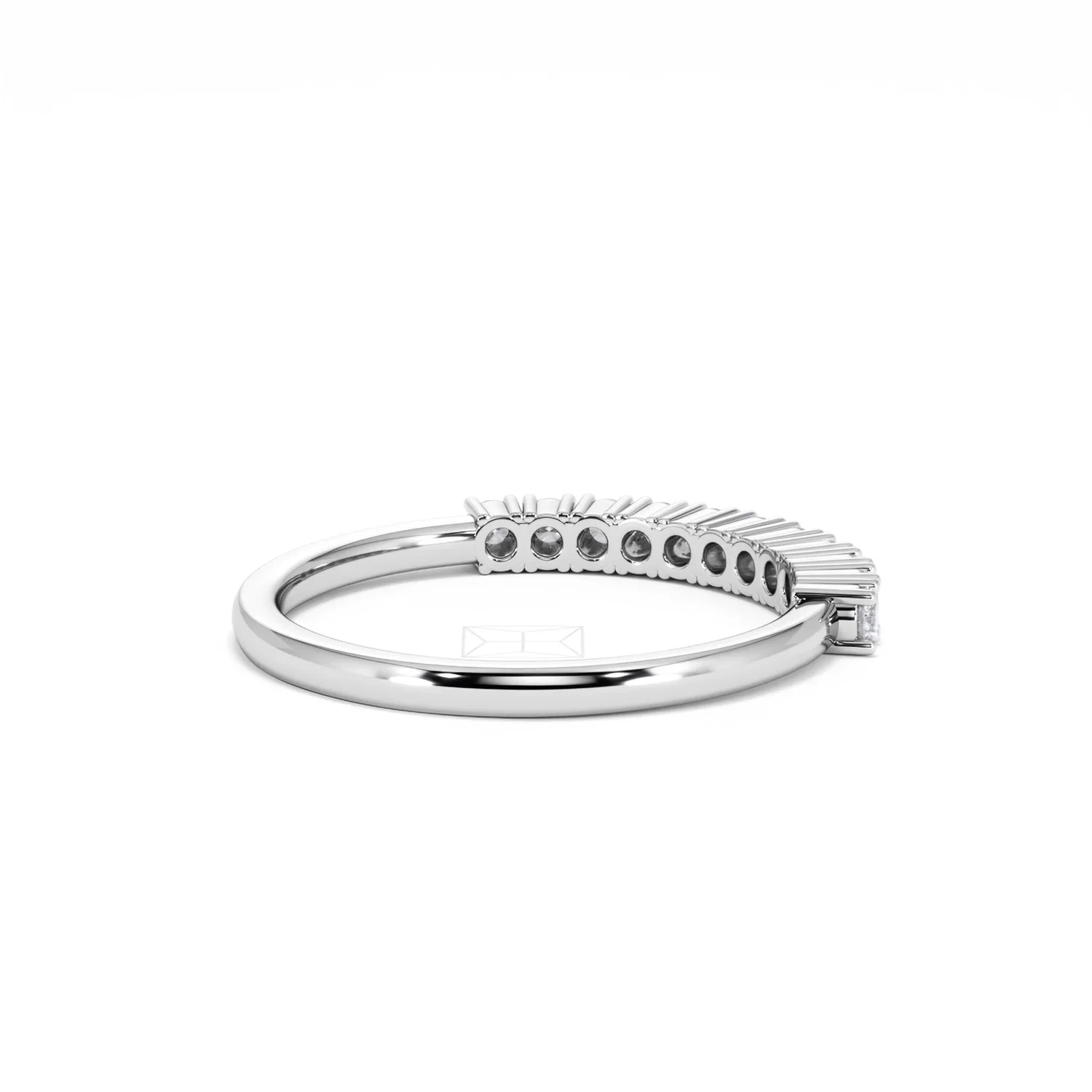 Twilight Lab Diamond 0.30ct H/SI Half Eternity Ring in 925 Silver - Image 38