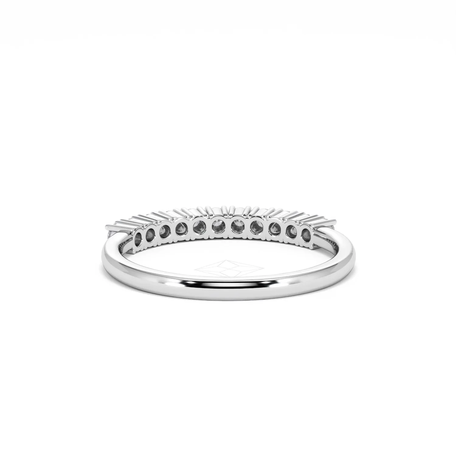 Twilight Lab Diamond 0.30ct H/SI Half Eternity Ring in 925 Silver - Image 49