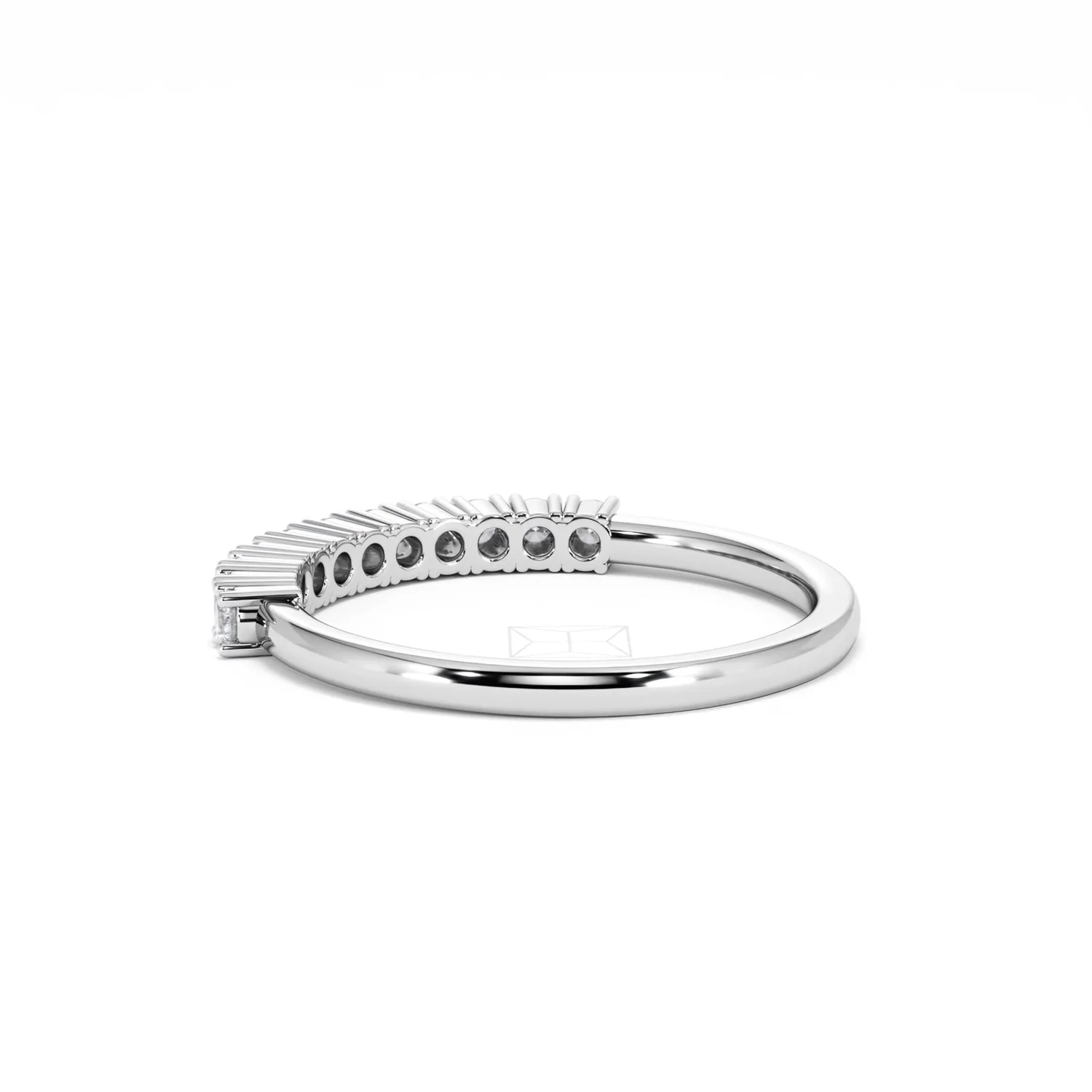 Twilight Lab Diamond 0.30ct H/SI Half Eternity Ring in 925 Silver - Image 58
