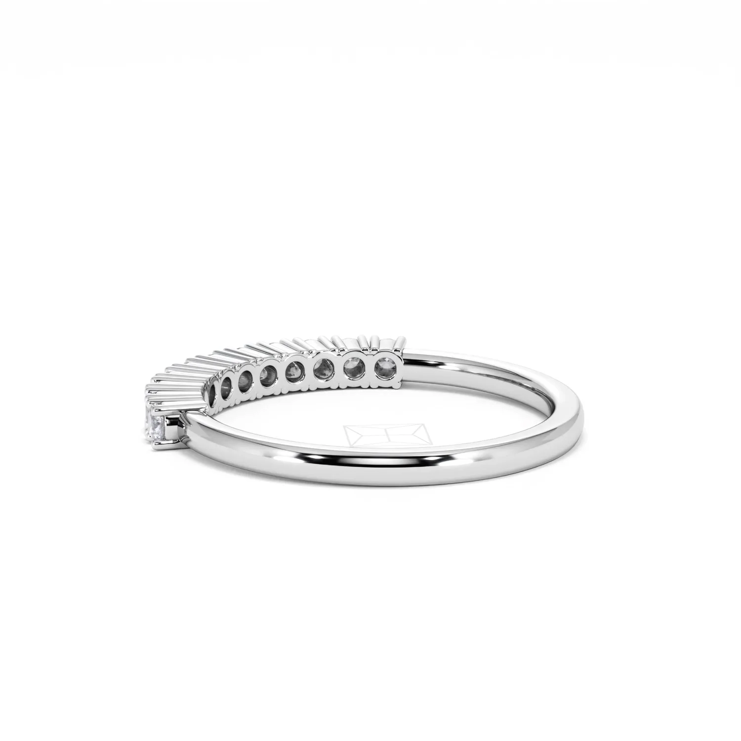 Twilight Lab Diamond 0.30ct H/SI Half Eternity Ring in 925 Silver - Image 59
