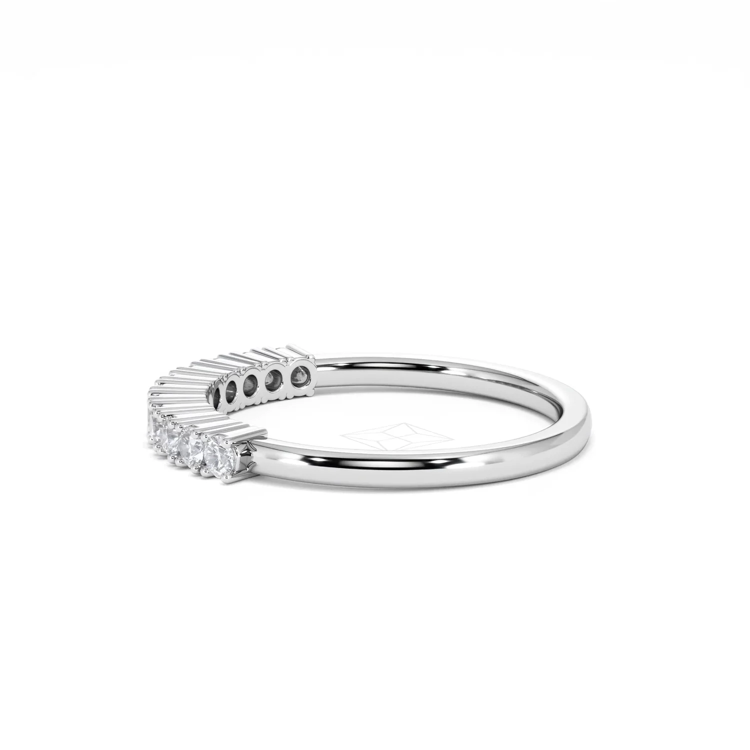 Twilight Lab Diamond 0.30ct H/SI Half Eternity Ring in 925 Silver - Image 66