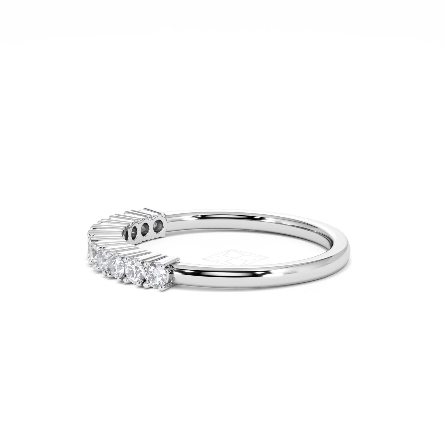 Twilight Lab Diamond 0.30ct H/SI Half Eternity Ring in 925 Silver - Image 69