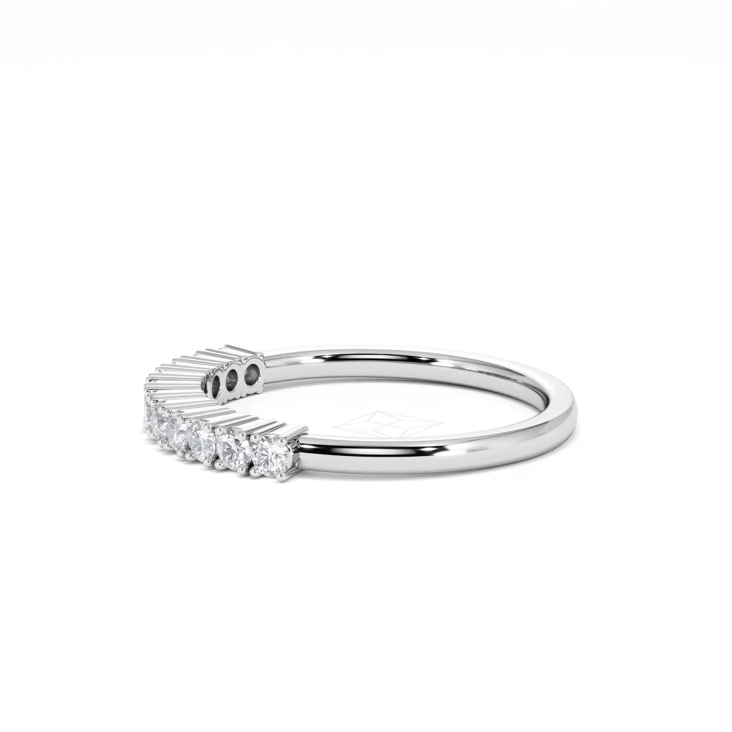 Twilight Lab Diamond 0.30ct H/SI Half Eternity Ring in 925 Silver - Image 70