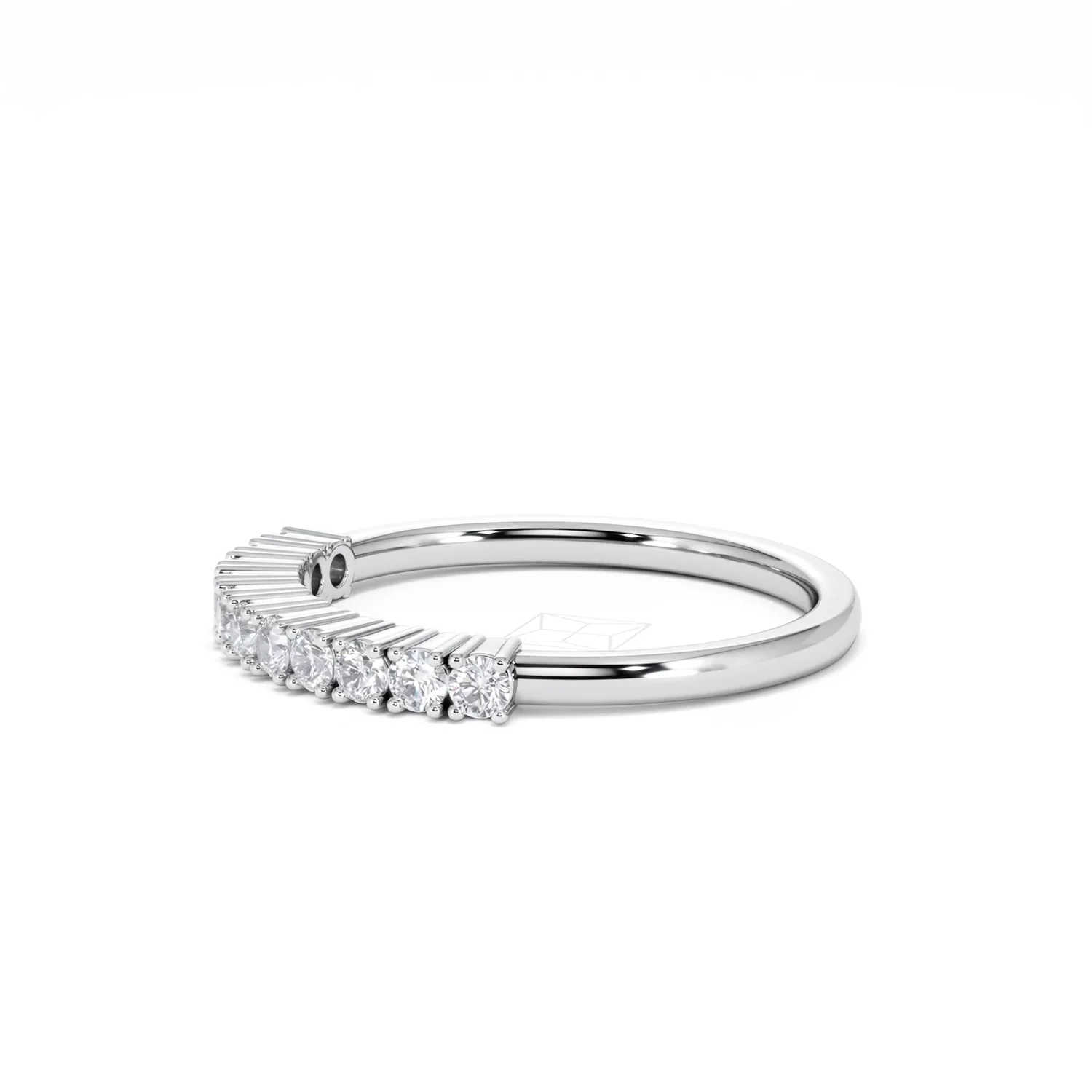 Twilight Lab Diamond 0.30ct H/SI Half Eternity Ring in 925 Silver - Image 73